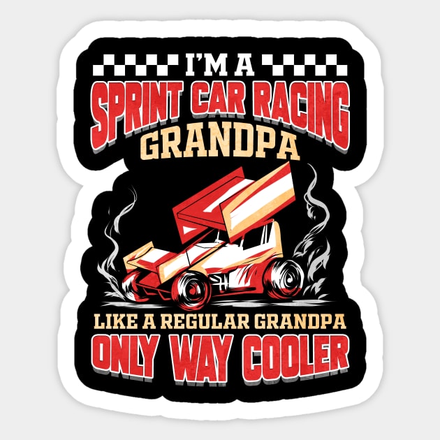 Sprint Car Dirt Track Racing Motorsports Racer Sticker by ChrisselDesigns